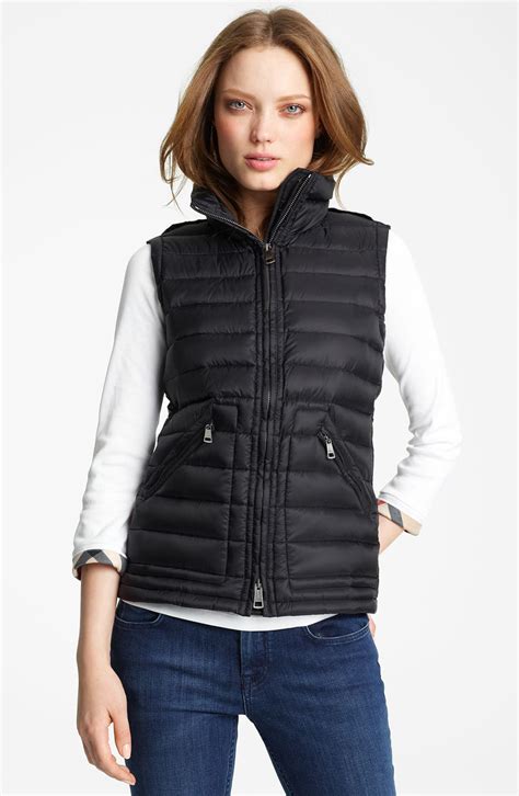 burberry down vest|burberry quilted vest women.